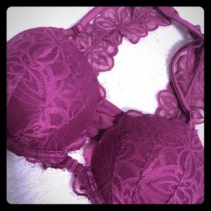 NWOT PINK LACE BRA